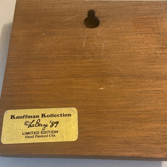 Set of two vintage, Kaufman collection, wooden plaques, O3 - Picture 4 of 6